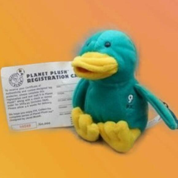 Planet Plush Ice by Janet Mozak #9 Paul Kariya Mighty Ducks Anaheim NHL 1999 - Picture 1 of 2